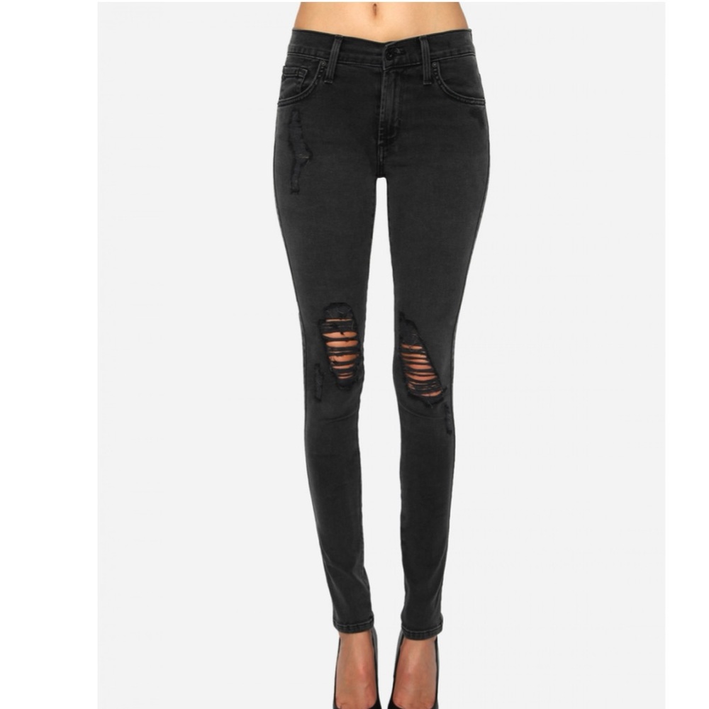 🖤 JAMES JEANS “Twiggy Slate Distressed Jeans”✨EUC ⭐️LIKE NEW⭐️